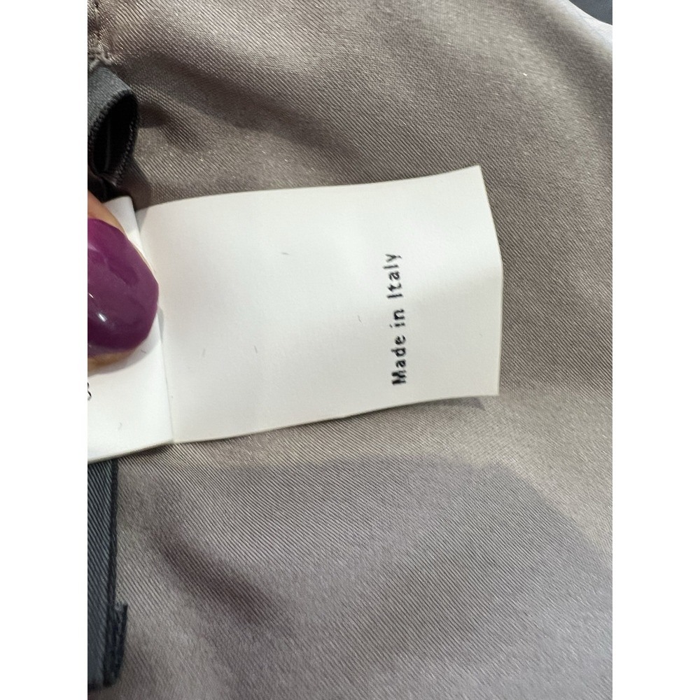 ALBERTA FERRETTI NWT $2K DRESS LACE SILK GRAY STRAPLESS MINI SHEATH SASH 38 2 - Picture 12 of 15